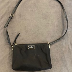 kate spade black cross body purse
